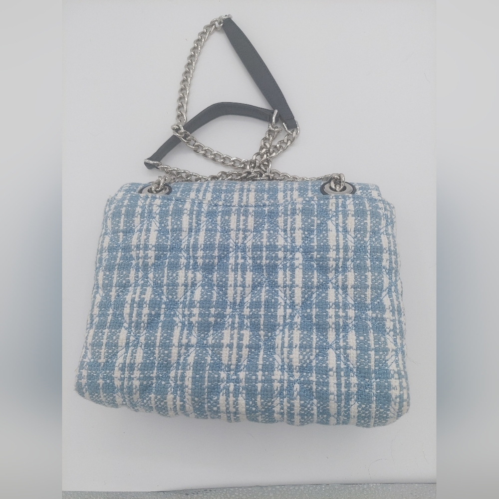 Kate Spade Natalia Denim Tweed med flap chain shoulder/crossbody bag - Picture 4 of 7